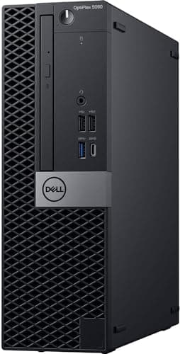 Dell 5060 Desktop PC w/RGB LEDs | Windows 11 Pro | Intel i5-8500 | 16GB RAM 500GB SSD | New 24" FHD Monitor | Home or Office Optiplex Computer | 5G WiFi + BT (Renewed)