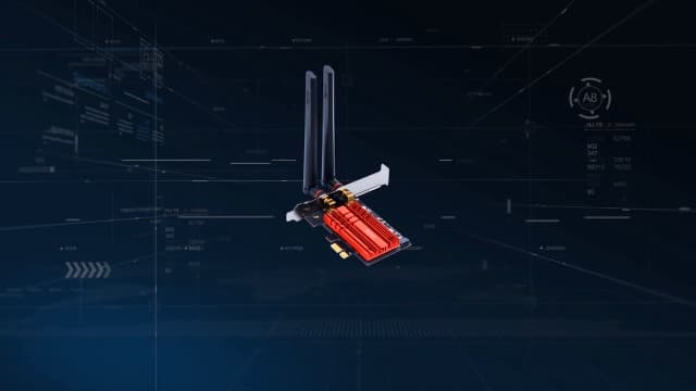 WiFi 6E AX210 PCI-E WiFi Network Card BT5.3 160MHz Tri-Band Expands WiFi into 6GHz/5GHz/2.4GHz 5400Mbps Gigabit AX210ngw Desktop PC PCIe Wireless Adapter WiFi 6E 802.11ac ax MU-MIMO for Windows 11/10