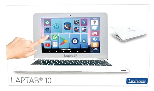 Lexibook LAPTAB 11, Laptop with Touch Screen, Designed for The Whole Family, Educational and Fun Content, Powered by Android™, Parental Control, Ultra Thin and Light, LT11EN