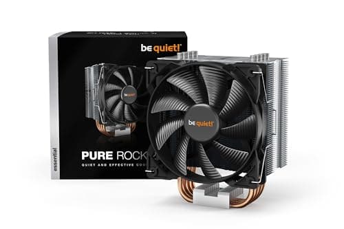 be quiet! Pure Rock Pro 3 LX CPU Air Cooler | 6 High Performance 6mm Heat Pipes with HDT Technology | 120mm Quiet ARGB PWM Fan | AMD:AM4 AM5/Intel LGA 1700/1150/1151/1200 | Black | BK043