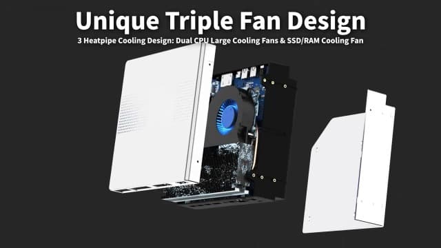 GMKtec AI Mini PC Ryzen Al Max+ 395 (up to 5.1GHz) Mini Gaming Computers, 128GB LPDDR5X 8000MHz (16GB*8) 2TB PCIe 4.0 SSD, Triple Screen 8K Display, WiFi 7 & USB4, SD Card Reader 4.0 EVO-X2