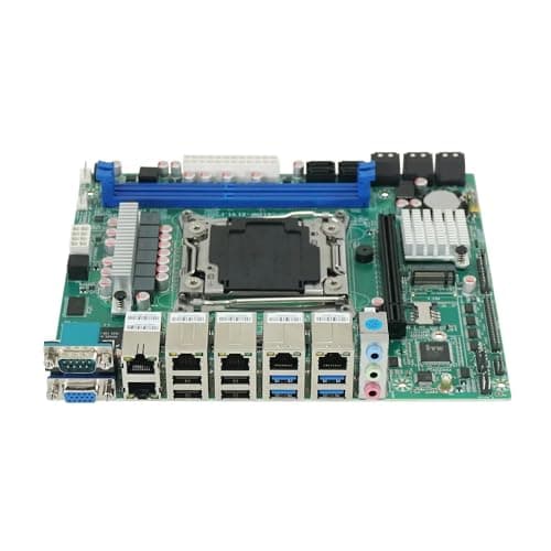 X99 NAS Motherboard Slot 10xSATA 1*M.2_ NVME PCIE ×1 LGA2011-3 for NAS Router Sever 6x2.5GbE I226 DDR4 RAM Memory