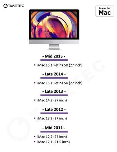 Timetec 32GB KIT(4x8GB) Compatible for Apple DDR3L 1600MHz PC3L-12800 CL11 for iMac (Mid 2011, Late 2012, Late 2013, Late 2014 Retina 5K, Mid 2015 Retina 5K) SODIMM Memory Module MAC RAM Upgrade