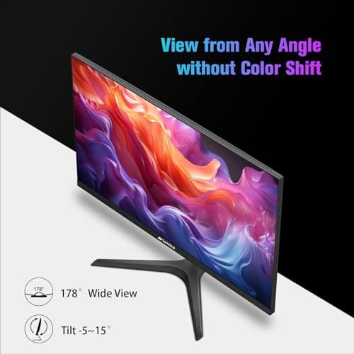 SANSUI Monitor 24 inch 100Hz USB Type-C Computer Monitor丨FHD 1080P PC Monitor丨HDMI丨FreeSync丨HDR丨Earphone Jack丨 Ergonomic Tilt for Home and Office