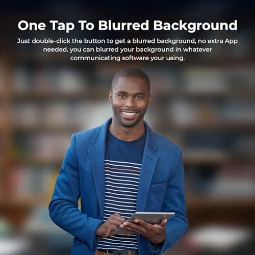 OBSBOT Meet AI-Powered 4K Webcam, AI Framing & Autofocus, Webcam with Microphone, Background Bokeh, 60 FPS, HDR Low-Light Correction, Beauty Mode, Webcam for PC, Streaming, Conference, Gaming, etc.