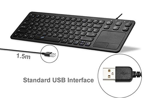Vilros 15 Inch USB Keyboard with Touchpad-Great for Raspberry Pi