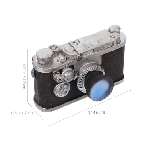 NOLITOY Retro Camera Ornaments, Miniature Camera Figurine Mini Decoration Accessories Photography Props for Desktop Home Decor