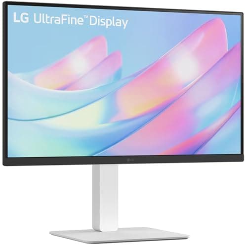 LG 27US550-W 27" 4K (3840x2160) UHD Ultrafine IPS Computer Monitor with HDR10, DCI-P3 90%, USB-C, Adjustable Stand, 3-Side Borderless Design, White