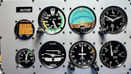 Flight Simulator Instrument Panel Six Pack - Includes Software and Integrated Monitor