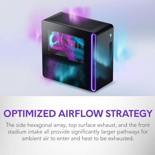 Alienware Aurora Gaming Desktop ACT1250 - Intel Core Ultra 9 285 Processor, Liquid Cooled, NVIDIA GeForce RTX 5080, 32GB DDR5 RAM, 1TB SSD, 1000W Platinum Rated PSU, Win 11 Home - Clear Panel