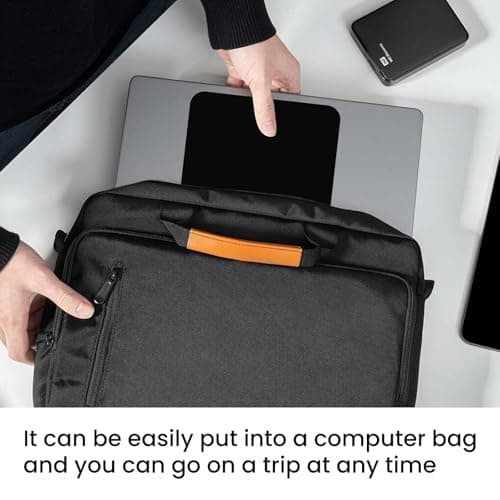 Small Mouse Pad 6 x 8 Inch, Horizontal and Vertical Flexible use. Great for Traveling, Wireless laptops, Keyboard Trays, Offices, etc. (Black)