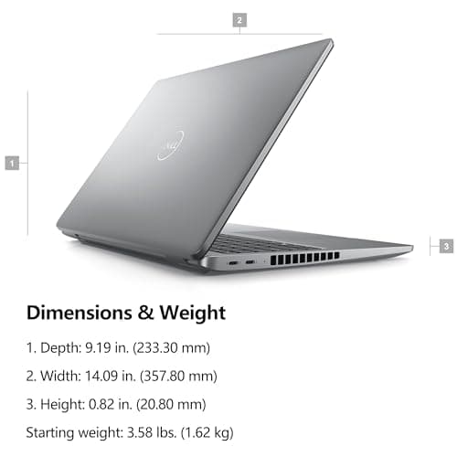 Dell Latitude 5550 15 15.6" FHD Business AI Laptop Computer, Intel Ultra 5 135U (Beat i7-1355U), 64GB DDR5 RAM, 1TB SSD, WiFi 6, Bluetooth 5.3, Backlit Keyboard, Fingerprint Reader, Windows 11 Pro