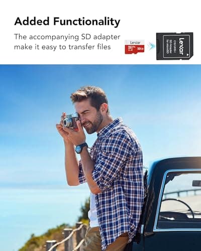 Lexar 32GB Micro SD Card 3 Pack, microSDHC UHS-I Flash Memory Card with Adapter - Up to 100MB/s, U1, Class10, V10, A1, High Speed TF Card (3 microSD Cards + 1 Adapter)