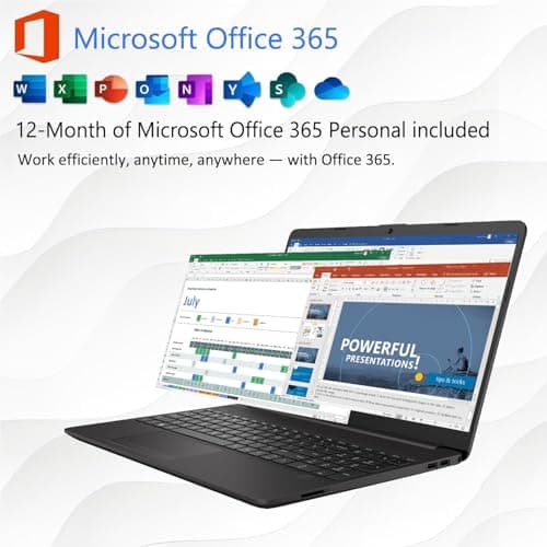 HP 15 Laptop for Home or Work, Windows 11 Pro with Microsoft Office 365, 15.6" FHD LED Display, 16GB RAM, 1TB SSD, Copilot AI-Ready, AMD Powerful Processor, Ethernet Port, SD Card Reader, WOWPC USB