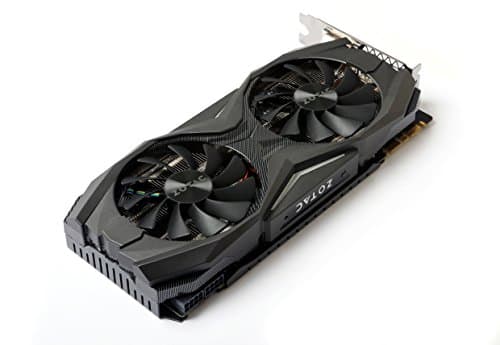 ZOTAC GeForce GTX 1080 AMP! Edition, ZT-P10800C-10P, 8GB GDDR5X Ice Storm Cooling, Metal Wraparound Carbon ExoArmor exterior, Ultra-wide 100mm Fans Gaming Graphics Card