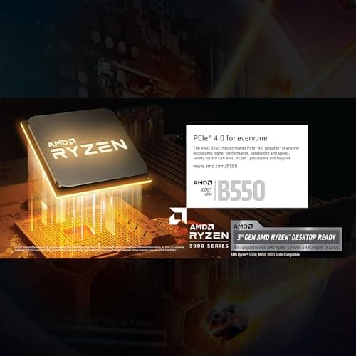 GIGABYTE B550M DS3H AC (AM4 AMD/B550/Micro ATX/Dual M.2/SATA 6Gb/s/USB 3.2 Gen 1/PCIe 4.0/HMDI/DVI/DDR4/Motherboard)