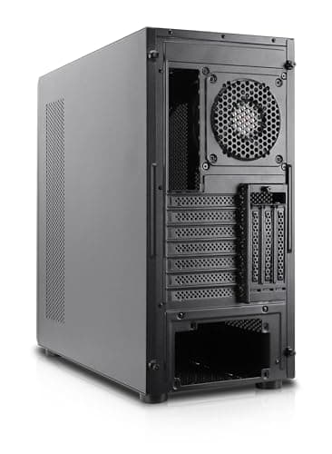 Rosewill Helium NAS Black ATX Mid Tower Computer Case, Mesh Panel, 4X 140mm PWM Fan, Ideal for DIY NAS, Media Servers, or Small Business Applications