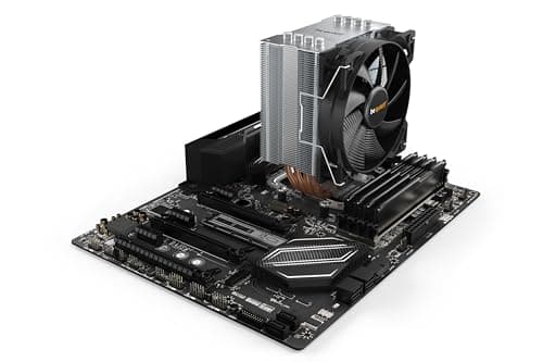 be quiet! Pure Rock Pro 3 LX CPU Air Cooler | 6 High Performance 6mm Heat Pipes with HDT Technology | 120mm Quiet ARGB PWM Fan | AMD:AM4 AM5/Intel LGA 1700/1150/1151/1200 | Black | BK043