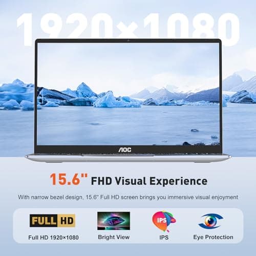 Laptop Computer 16GB RAM 512GB SSD Work Laptops 15.6 Inch FHD Screen Premium Laptop (Up to 3.6GHz) Windows 11 Laptop Computer, Light&Thin, Metal Shell, Webcam, Type-C, USB3.2