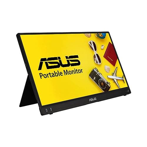 ASUS ZenScreen 15.6” 1080P Portable Monitor (MB16ACV) - Full HD, IPS, Eye Care, Flicker Free, Blue Light Filter, Kickstand, USB-C Power Delivery, for Laptop, PC, Phone, Console