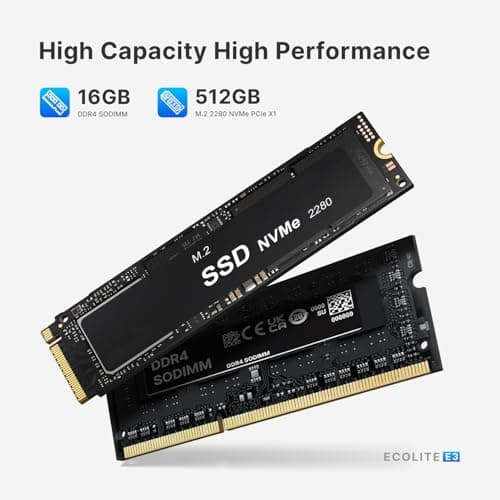 Mini PC E3, Intel Twin Lake N150 Mini Computers 16GB DDR4 RAM, 512GB NVMe SSD, 4K Triple Display, Dual HDMI, USB-C, 2.5G RJ45 Ethernet, Wi-Fi 5/BT5.0