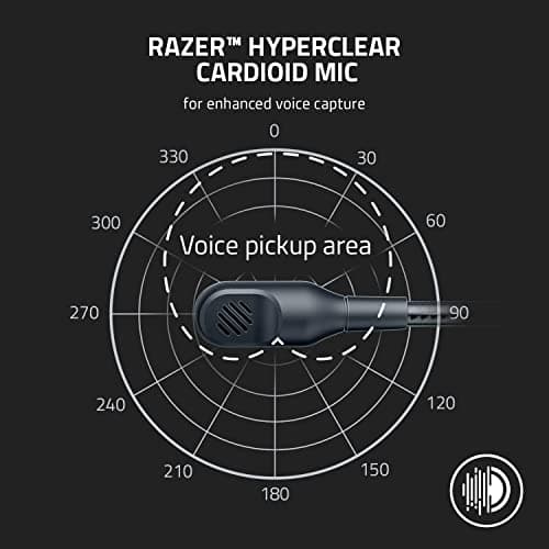 Razer BlackShark V2 X Gaming Headset: 7.1 Surround Sound - 50mm Drivers - Memory Foam Cushion - for PC, Mac, PS4, PS5, Switch - 3.5mm Audio Jack - White