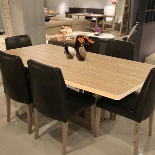 QLLY One-Piece Wood Tabletop, Replacement Board Desktop, Universal Countertop for Table and Workstation (Natural, 39.3x23.6 inch)
