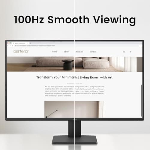 BenQ GW2791 27” 1080p FHD 100Hz IPS Eye-Care Monitor, HDMI, DisplayPort, 1080x1920, Ultra Slim Bezel, TUV-Certified, Flicker-free, Low Blue Light Plus, Eye-CareU