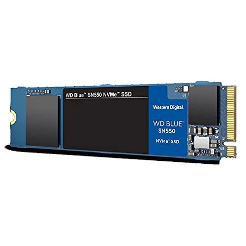 Western Digital 500GB WD Blue SN550 NVMe Internal SSD - Gen3 x4 PCIe 8Gb/s, M.2 2280, 3D NAND, Up to 2,400 MB/s - WDS500G2B0C