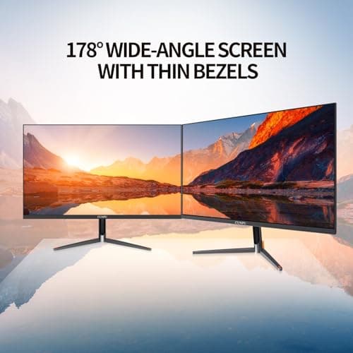 24 Inch Touchscreen Monitor, 10 Point Touch, FHD 1080P 75Hz IPS Screen, 100% SRGB, VESA Wall Mountable, Tilt Adjustment, VGA HDMI USB for PC, Laptop Business & Work Station, Warehouse