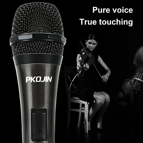 Dynamic Karaoke Microphone for Singing, Vocal Wired Microphone for Karaoke, Handheld Mic with 10 Ft Cable, Mics for Speaker with ON/Off Switch