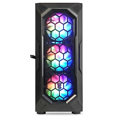ViprTech Overlord 2.0 Liquid-Cooled PC - AMD Ryzen 7 5700X (4.6Ghz Turbo), RTX 4070 Super 12GB, 32GB DDR4 3200, 2TB NVMe SSD, 800W Gold PSU, VR-Ready, WiFi BT, Win 11, Gaming Desktop Computer