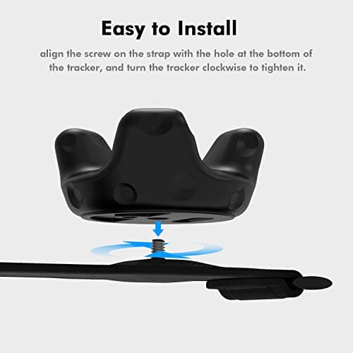 AMVR 5 Pcs VR Tracker Straps Accessories for HTC Vive 3.0, Adjustable Full Body Tracking Belts VR Hand/Foot Band Strap(1 Tracker Belt + 2 Palm Rings + 2 Foot Strings, Vive Tracker NOT Included)