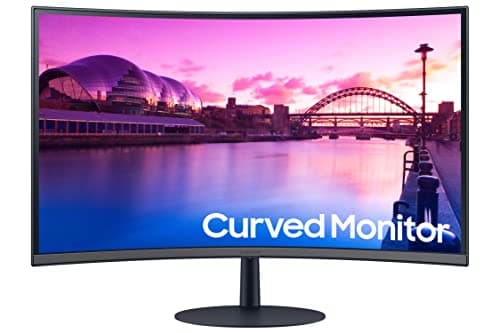 Samsung 27-Inch S39C Series FHD Curved Gaming Monitor, 75Hz, AMD FreeSync, Game Mode, Advanced Eye Comfort, Frameless Display, Built in Speakers, Slim Metal Stand, LS27C392EANXGO, Black
