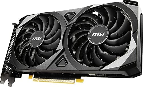 MSI Gaming GeForce RTX 3060 8GB GDRR6 128-Bit HDMI/DP PCIe 4 Torx Twin Fan Ampere OC Graphics Card (RTX 3060 Ventus 2X 8G OC) (Renewed)