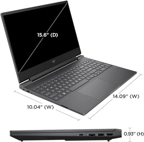 HP Victus 15.6" 144Hz FHD Gaming Laptop,AMD Ryzen 5 7535HS,16GB DDR5 RAM,512GB SSD,AMD Radeon RX 6550M,Beats RTX 2050,Backlit Keyboard,Windows11 Pro, Mica Silver