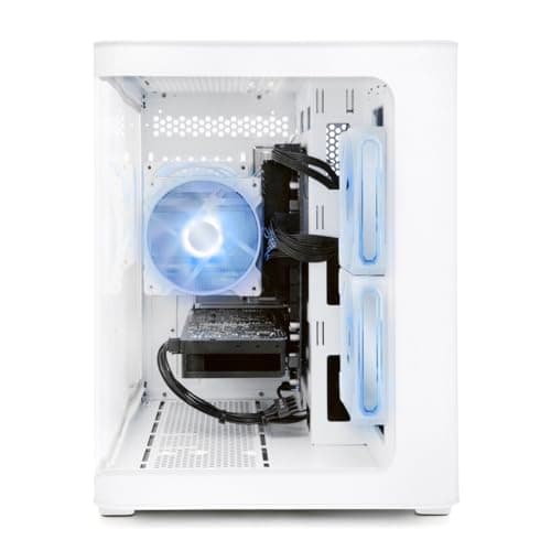 Volt X3 Gaming PC Desktop Computer - Intel e5-1650 v4 4.0GHz, NVIDIA GTX 1070 8GB, 16GB DDR4 RAM, 512GB NVMe SSD, 4 RGB Fans, Wireless WiFi + Bluetooth, Windows 11 Home 64-Bit Activated (White)