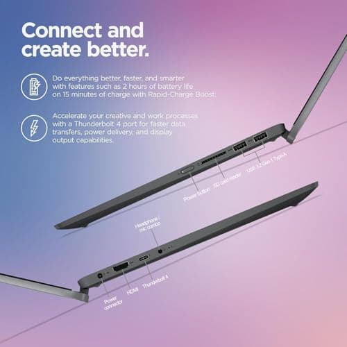 Lenovo IdeaPad Flex 5i 2-in-1 Laptop (14" FHD+ Touchscreen, Intel Core i5-1235U, 8GB RAM, 512GB SSD) Convertible, Fingerprint, Backlit, 1080p Webcam, 9-Hr Battery Life, IST Pen, Win 11 Home S Mode