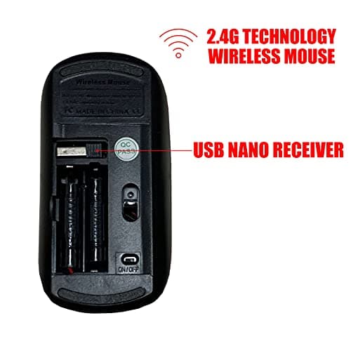 2.4G Wireless Mouse with Cute Pattern Design for All Laptops and Desktops with Nano Receiver - Reporter Photographer Cartoon