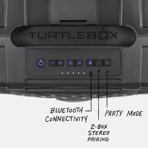 Turtlebox Original Gen 3: Portable Outdoor Bluetooth Speaker – Ultra-Loud (120dB), Waterproof (IP67), Rugged, Impact-Resistant, 3-Day Battery | Party Mode: Unlimited Pairing Stereo, Gray/Hot Pink