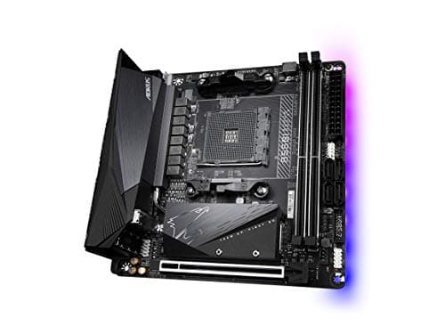 GIGABYTE B550I AORUS PRO AX (AM4 AMD/B550/Mini-Itx/Dual M.2/SATA 6Gb/s/USB 3.2 Gen 1/WiFi 6/2.5 GbE LAN/PCIe4.0/Realtek ALC1220-Vb/DisplayPort 1.4/2xHDMI 2.0B/RGB Fusion 2.0/DDR4/Gaming Motherboard)