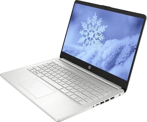 HP 14" LED Business Laptop Computer, 16GB RAM 320GB Storage (64GB eMMC+256GB SD Card), Intel Quad-Core N4120, Windows 11 S Laptop with 1-Year Microsoft Office 365, PLUSERA Earphones, Silver