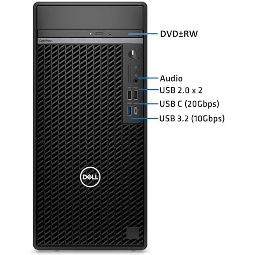 Dell OptiPlex 7020 Plus Tower 7000 Business Desktop Computer, 14th Gen Intel 20-Core i7-14700 up to 5.4GHz, 64GB DDR5 RAM, 2TB PCIe SSD, DVDRW, WiFi Adapter, Ethernet, Keyboard Mouse, Windows 11 Pro