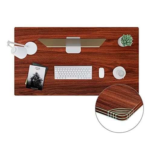 SANODESK Whole-Piece Particle Board Table Top for Standing Desk and Home Office Desk DIY, 40x24x1 Inch Mahogany Desk Top