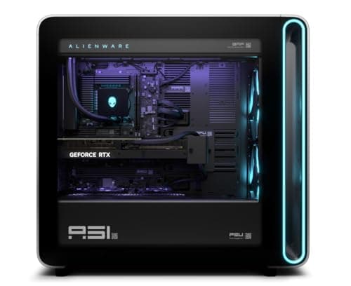 NEWDell Alien.Ware Area 51 Gaming Desktop, Intel Core Ultra 9 285K- GeForce RTX 5090 32GB, 64GB DDR5 6400 MT/s, 4TB SSD-1500W Platinum Rated ATX12VO PSU, 360mm Liquid-Cooled CPU, Tempered Glass Door