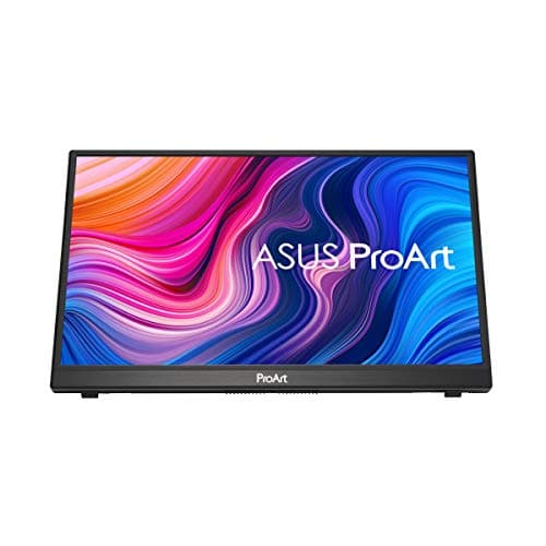 ASUS ProArt Display 14” 1080P Portable Touchscreen Monitor (PA148CTV) - Full HD, IPS, 100% sRGB/Rec.709, Color Accuracy ΔE < 2, Calman Verified, USB-C Power Delivery, Micro HDMI, Tripod Socket,Black