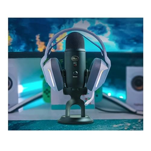 Logitech Creators Blue Yeti USB Microphone for Gaming, Streaming, Podcast, YouTube, Discord, PC, Studio Sound, Plug & Play-Blackout