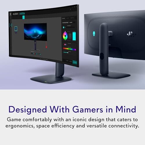 Alienware 34 240Hz QD-OLED Curved Gaming Monitor - AW3425DW - 34.2-inch WQHD (3440 x 1440) 240Hz 0.03ms Display, 1800R Curve, AMD FreeSync Premium Pro, VESA AdaptiveSync, VESA DisplayHDR TrueBlack 400