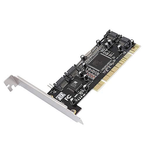 EBTOOLS PCI to 4 Port SATA RAID Card, 1.5Gbps Sil3114 Computer Internal Chipset RAID Controller Card, Support for 98SE/Me/2000/XP/NT 64 bit/Vista/Linux/Netware OS