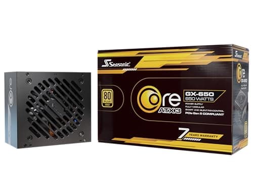 Seasonic CORE V2 GX-650 (ATX3) - 650W - 80+ Gold - ATX 3.0 & PCIe 5.1 Ready - Full-Modular - ATX Form Factor - Premium Capacitor - 7 Year Warranty - Nvidia RTX 30/40 Super & AMD GPU Compatible